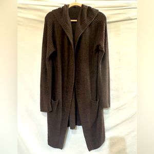 NWOT - Barefoot Dreams CozyLight Chic High-Low Open Front Long Cardigan - Large